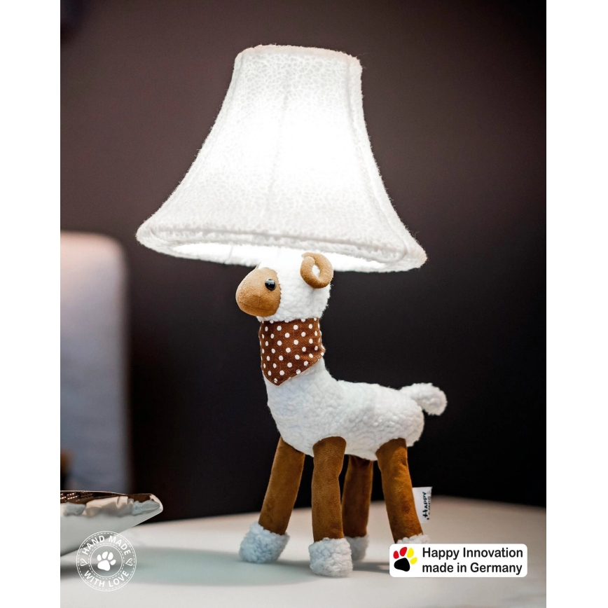 Happy Lamps - Lasten LED-pöytävalaisin WOLLE LED/5,4W/230V lammas