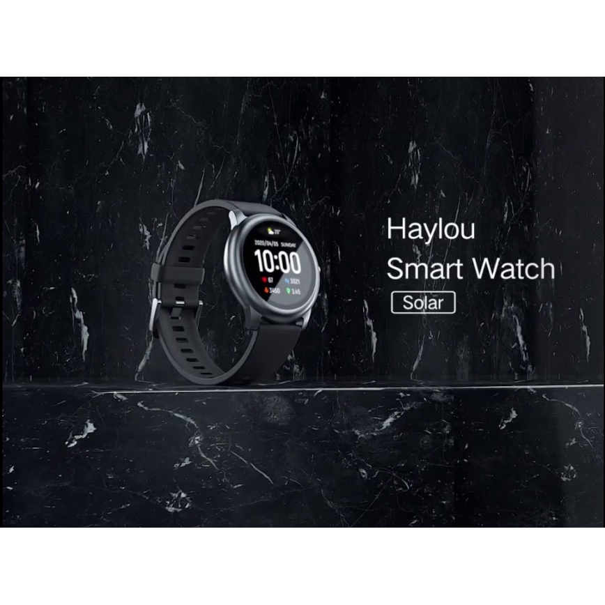 Haylou - Älykello LS05 Solar Bluetooth IP68 musta