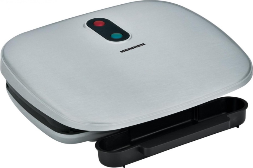 Heinner HEG-F1000SL - Kontaktigrilli 1000W/230V mattakromi/musta