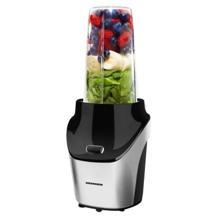 Heinner HSB-T1000SS - Smoothie Nutri -tehosekoitin 1000W/230V mattakromi/musta
