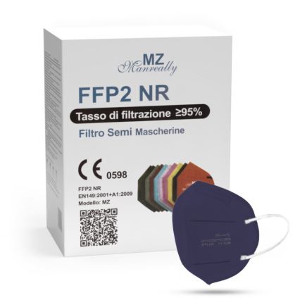 Hengityssuojain FFP2 NR CE 0598 tummanvioletti 1kpl