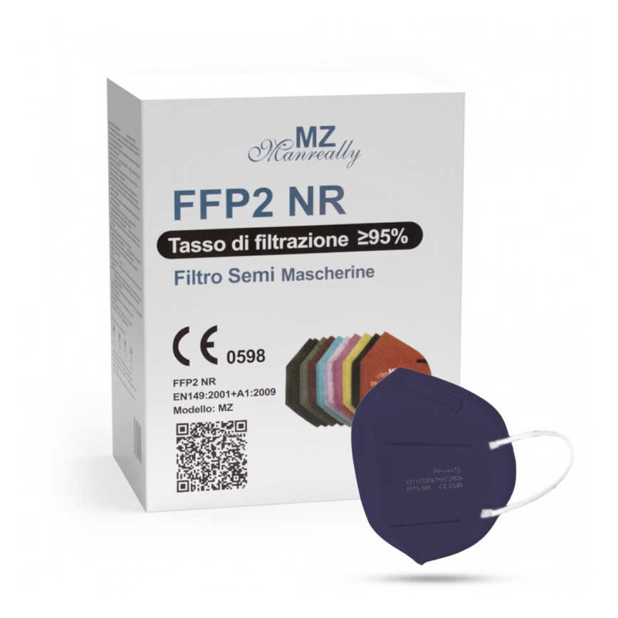 Hengityssuojain FFP2 NR CE 0598 tummanvioletti 1kpl