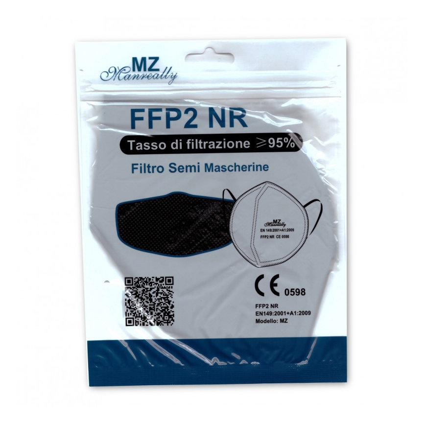 Hengityssuojain FFP2 NR CE 0598 tummanvioletti 1kpl