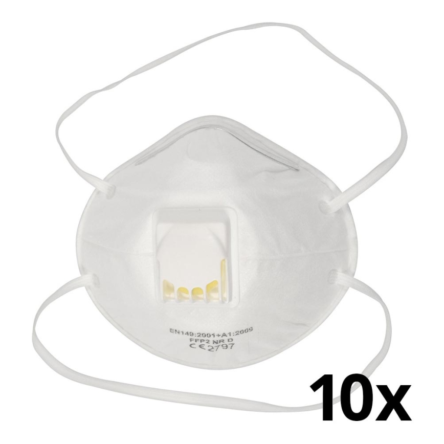Hengityssuojain uloshengitysventtiilillä, luokka KN95 (FFP2) 10 kpl