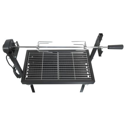 Hiiligrilli moottorilla 4W/230V musta