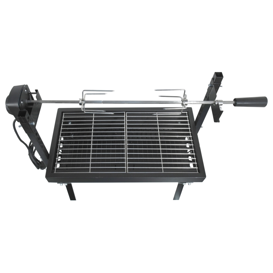 Hiiligrilli moottorilla 4W/230V musta