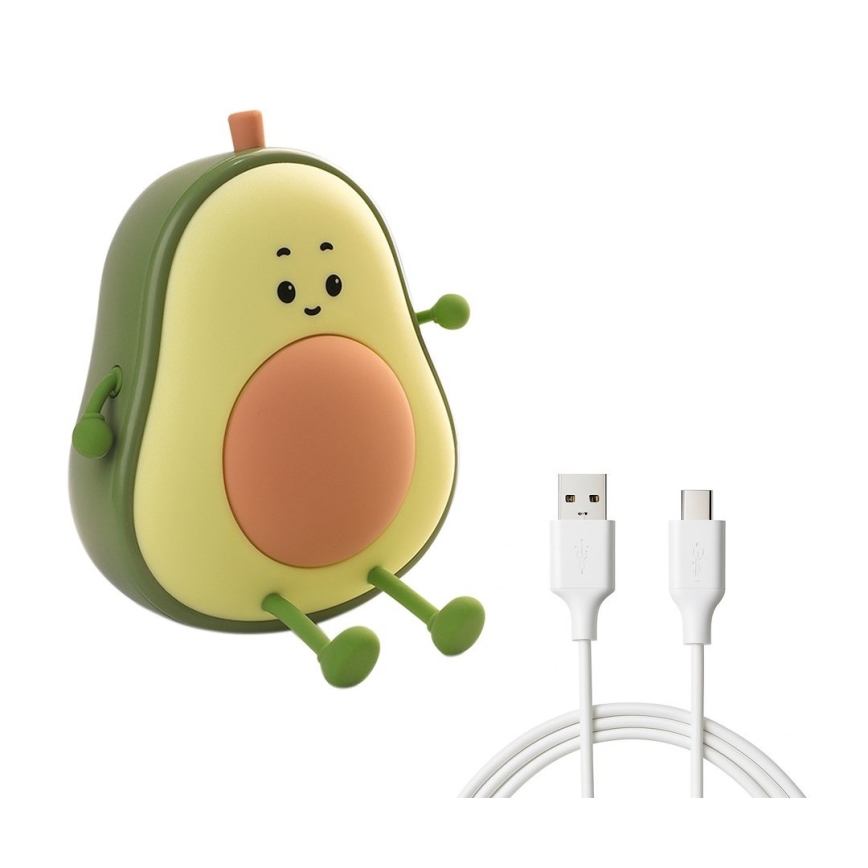 LED-himmennettävä ladattava kosketusohjattu lasten yölamppu AVOCADO LED/1W/5V 1200 mAh