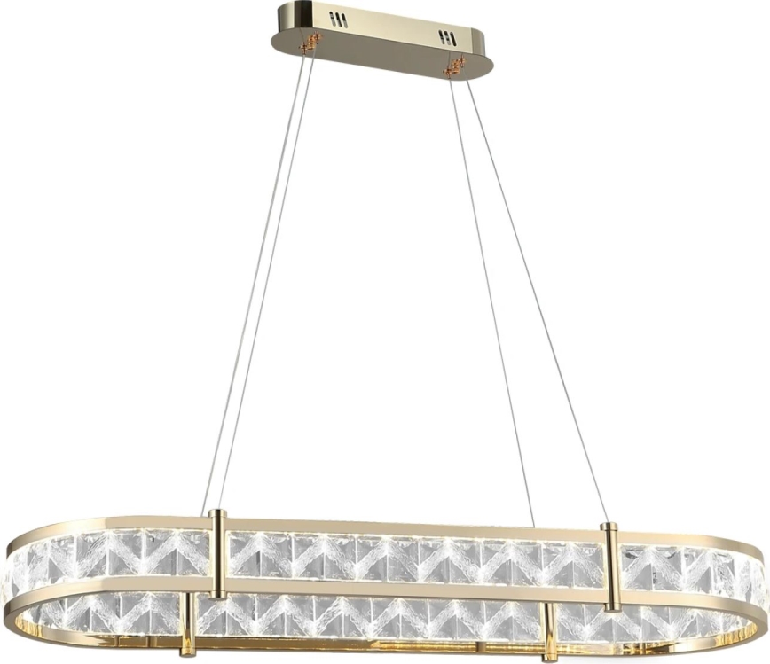 Himennettävä LED-kristallikruunu vaijerilla ENRIQUE LED/50W//230V 3000-6000K + kaukosäädin