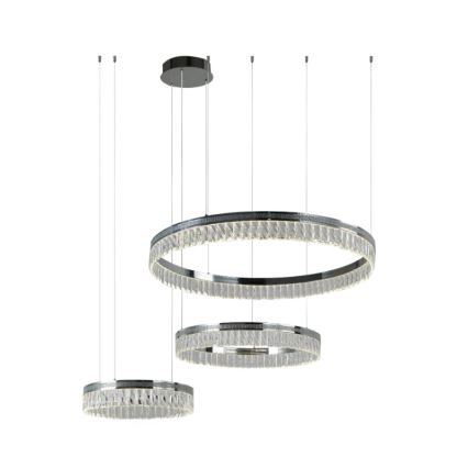 LED-himmennettävä kristallikruunu vaijerilla THALIA LED/120W/230V 3000-6000K + kaukosäädin