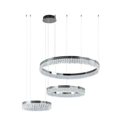 LED-himmennettävä kristallikruunu vaijerilla THALIA LED/120W/230V 3000-6000K + kaukosäädin