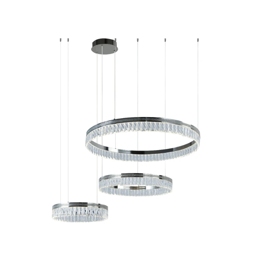LED-himmennettävä kristallikruunu vaijerilla THALIA LED/120W/230V 3000-6000K + kaukosäädin