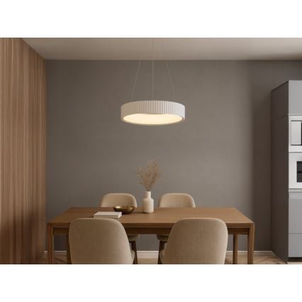 Himmennettävä LED-riippuvalaisin vaijerilla LED/75W/230V 3000-6500K halkaisija 49 cm + kaukosäädin