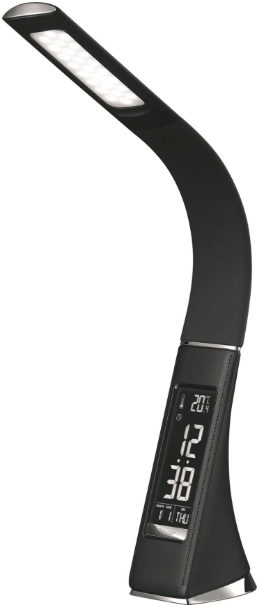 Himmennettävä kosketusohjattu pöytälamppu näytöllä LED/10W/5V musta