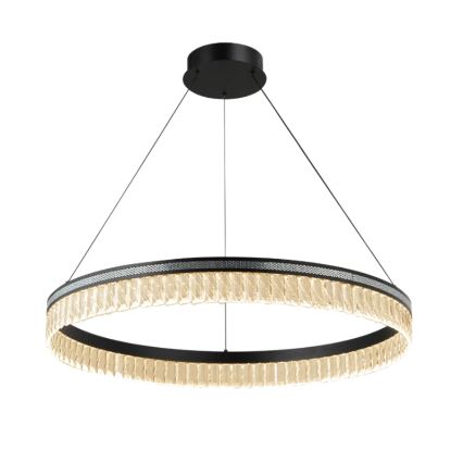 LED-himmennettävä kristallikruunu vaijerilla THALIA LED/55W/230V 3000-6000K halkaisija 80 cm + kaukosäädin