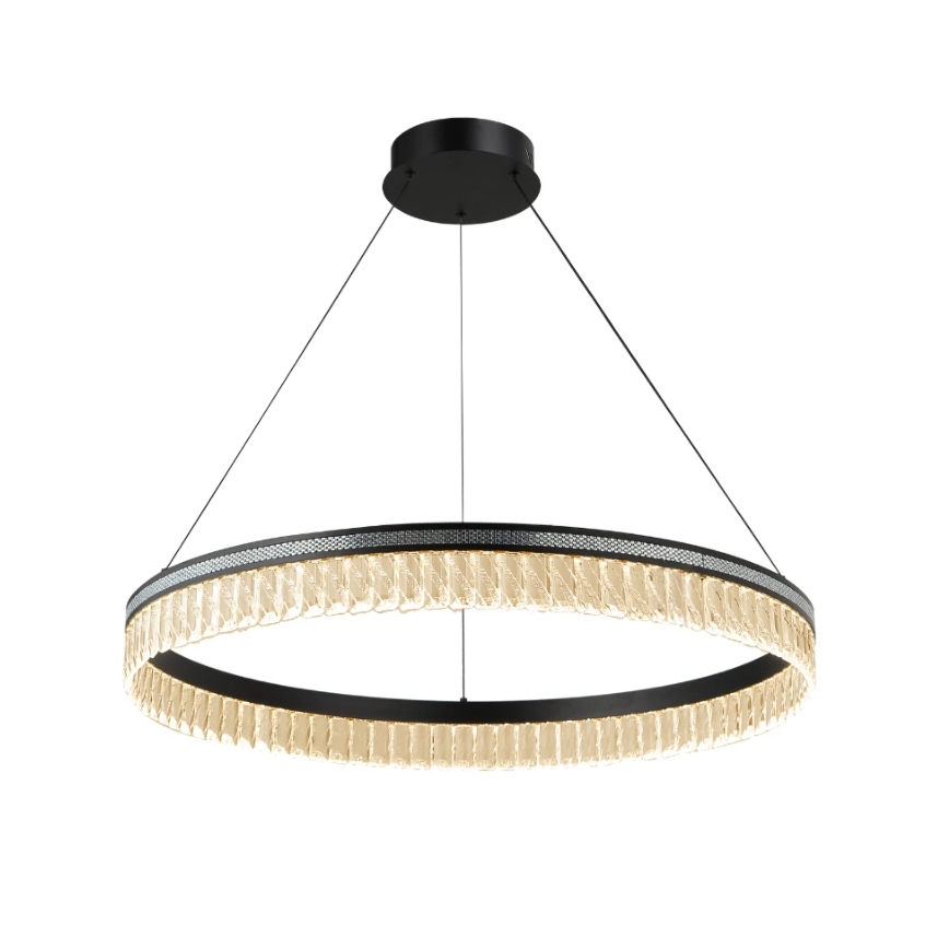 LED-himmennettävä kristallikruunu vaijerilla THALIA LED/55W/230V 3000-6000K halkaisija 80 cm + kaukosäädin
