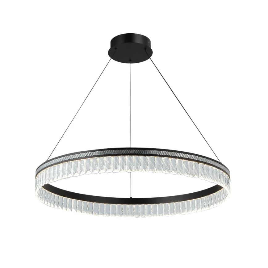 LED-himmennettävä kristallikruunu vaijerilla THALIA LED/55W/230V 3000-6000K halkaisija 80 cm + kaukosäädin