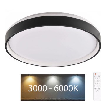 Himmennettävä kylpyhuoneen LED-kattovalaisin JADWIGA LED/42W/230V halkaisija 38,5 cm 3000-6000K IP44 + kauko-ohjaus
