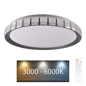 Himmennettävä kylpyhuoneen LED-kattovalaisin NINA LED/72W/230V halkaisija 49 cm 3000-6000K IP44 + kauko-ohjaus
