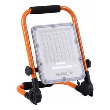 Himmennettävä ladattava LED-heittovalo jalustalla LED/50W/3,2V 4500K 5000 mAh IP65 oranssi