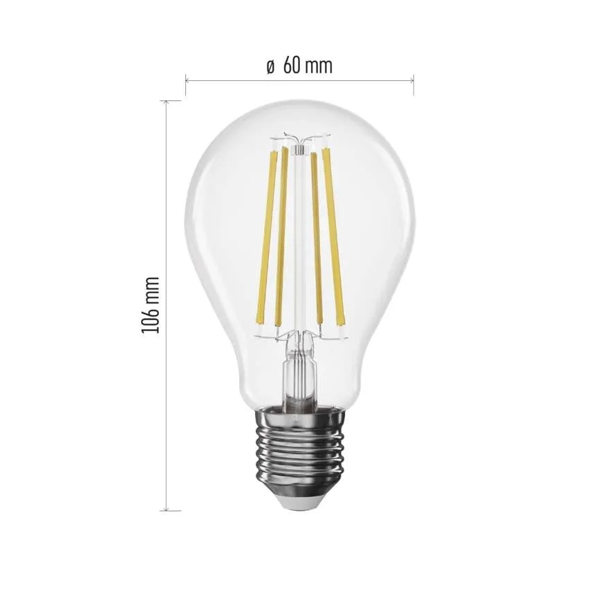 Himmennettävä LED-filamenttilamppu A60 E27/7,5W/230V 4000K