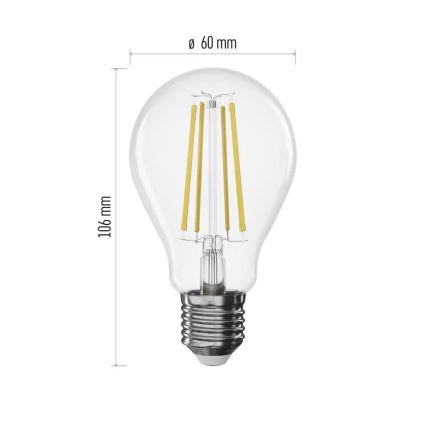 Himmennettävä LED-filamenttilamppu FILAMENT A60 E27/7,5W/230V 2700K