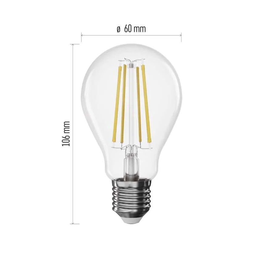 Himmennettävä LED-filamenttilamppu FILAMENT A60 E27/7,5W/230V 2700K