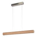 Himmennettävä LED-kattokruunu johdossa CONOR LED/34,5W/230V tammi