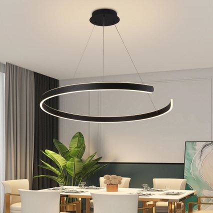 Himmennettävä LED-kattokruunu johdossa LED/100W/230V 3000-6500K halkaisija 80 cm + kauko-ohjaus