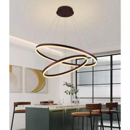 Himmennettävä LED-kattokruunu johdossa LED/100W/230V 3000-6500K + kauko-ohjaus