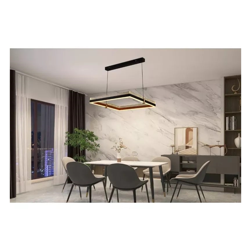 Himmennettävä LED-kattokruunu johdossa LED/100W/230V 3000-6500K + kauko-ohjaus