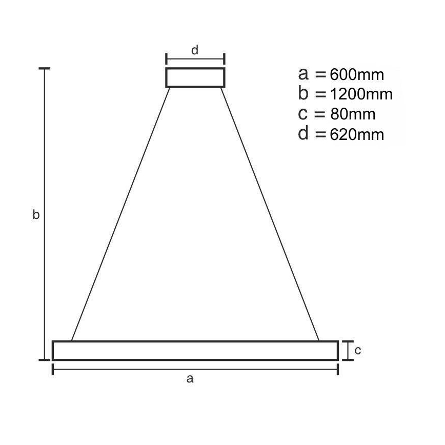 Himmennettävä LED-kattokruunu johdossa LED/100W/230V 3000-6500K + kauko-ohjaus