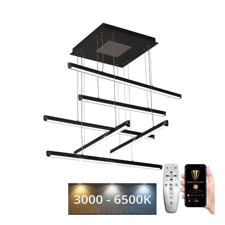 Himmennettävä LED-kattokruunu johdossa LED/100W/230V 3000-6500K + kauko-ohjaus