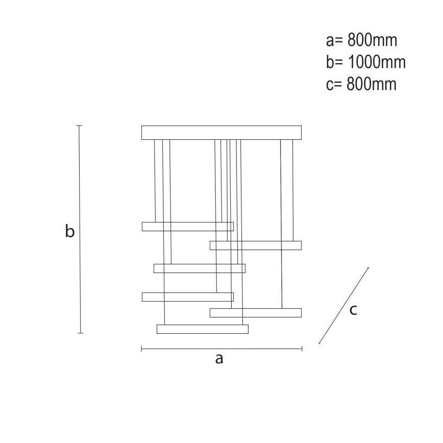 Himmennettävä LED-kattokruunu johdossa LED/100W/230V 3000-6500K + kauko-ohjaus