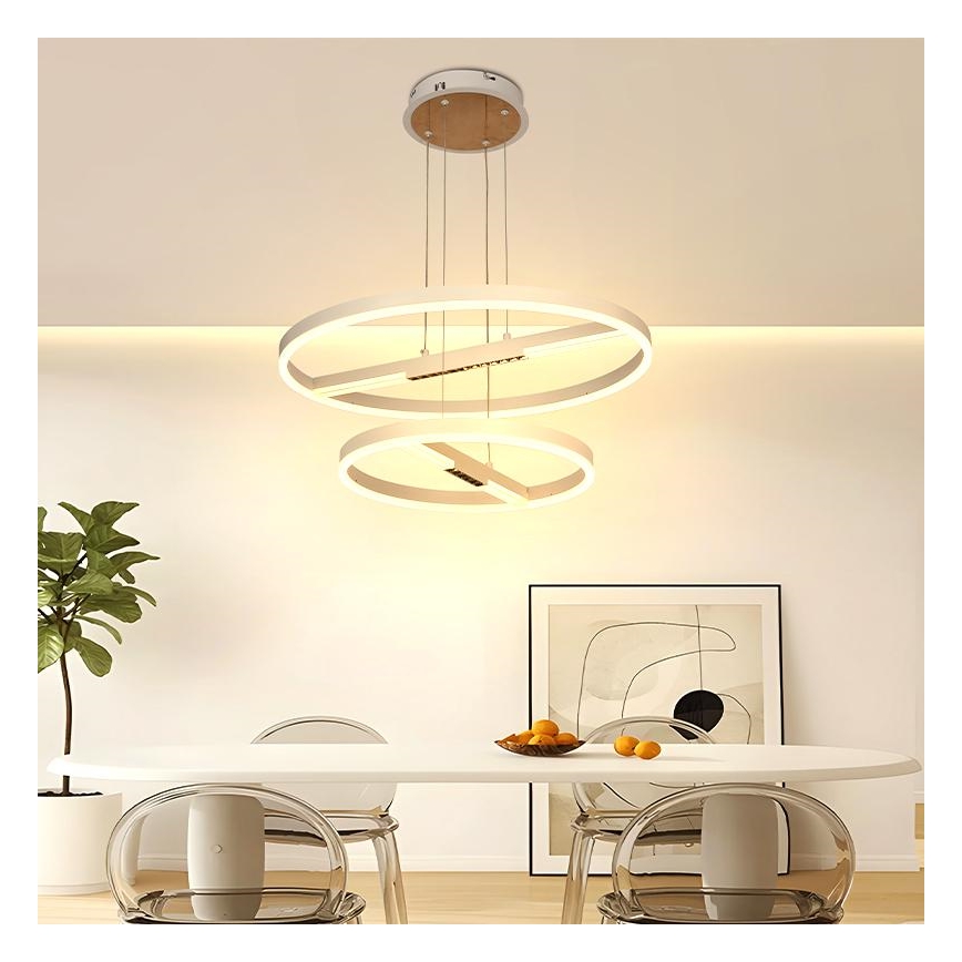 Himmennettävä LED-kattokruunu johdossa LED/100W/230V 3000-6500K + kauko-ohjaus