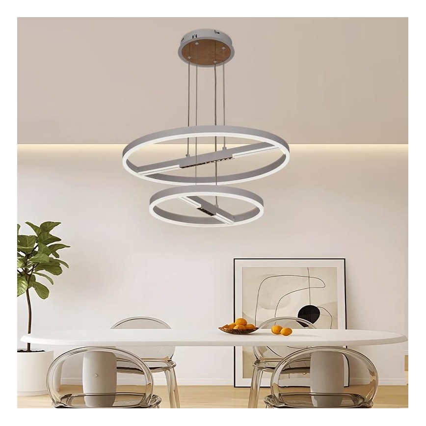 Himmennettävä LED-kattokruunu johdossa LED/100W/230V 3000-6500K + kauko-ohjaus