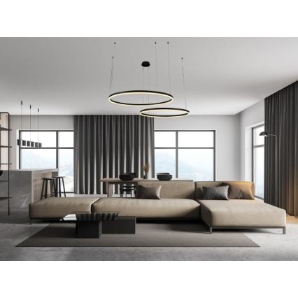 Himmennettävä LED-kattokruunu johdossa LED/100W/230V 3000-6500K + kauko-ohjaus