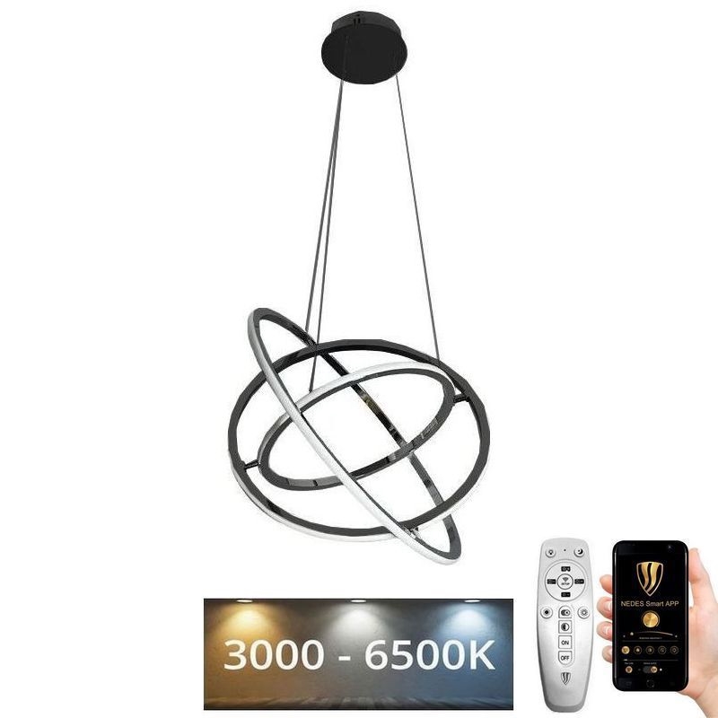 Himmennettävä LED-kattokruunu johdossa LED/105W/230V 3000-6500K + kauko-ohjaus