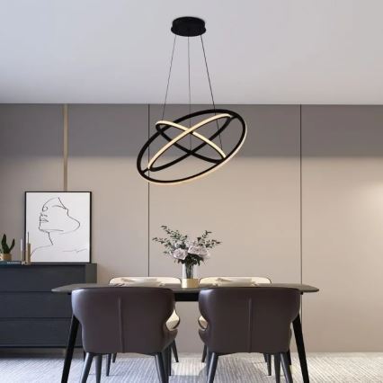Himmennettävä LED-kattokruunu johdossa LED/105W/230V 3000-6500K + kauko-ohjaus