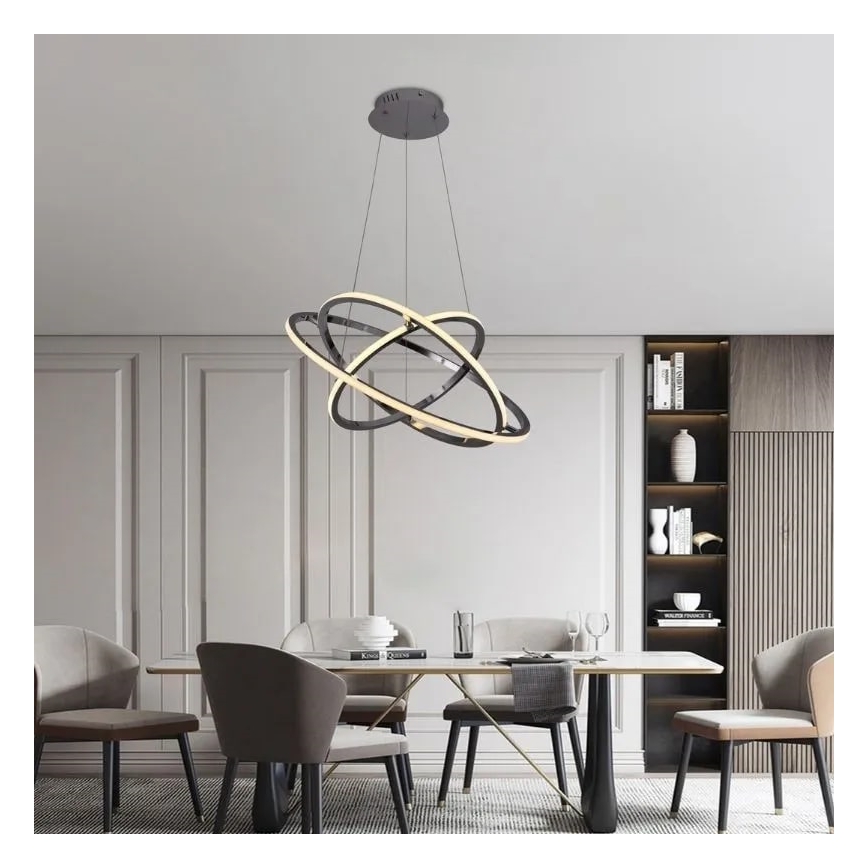 Himmennettävä LED-kattokruunu johdossa LED/105W/230V 3000-6500K + kauko-ohjaus