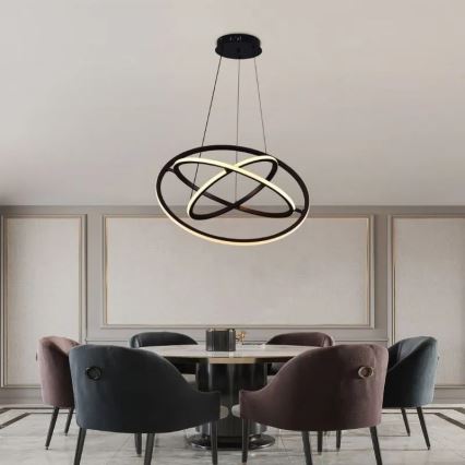 Himmennettävä LED-kattokruunu johdossa LED/105W/230V 3000-6500K + kauko-ohjaus