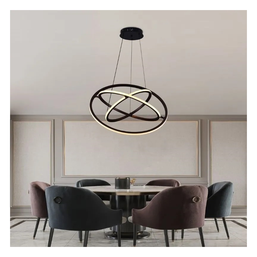 Himmennettävä LED-kattokruunu johdossa LED/105W/230V 3000-6500K + kauko-ohjaus