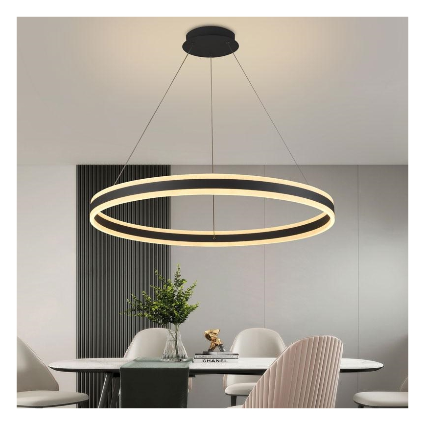 Himmennettävä LED-kattokruunu johdossa LED/110W/230V 3000-6500K halkaisija 80 cm + kauko-ohjaus