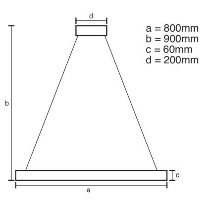 Himmennettävä LED-kattokruunu johdossa LED/110W/230V 3000-6500K + kauko-ohjaus