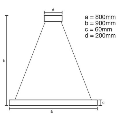 Himmennettävä LED-kattokruunu johdossa LED/110W/230V 3000-6500K + kauko-ohjaus