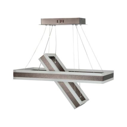 Himmennettävä LED-kattokruunu johdossa LED/113W/230V 3000K ruskea