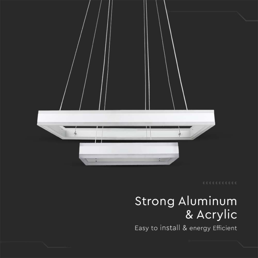 Himmennettävä LED-kattokruunu johdossa LED/113W/230V 3000K valkoinen