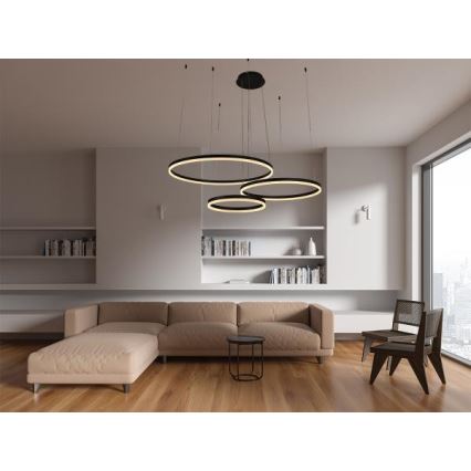 Himmennettävä LED-kattokruunu johdossa LED/125W/230V 3000-6500K + kauko-ohjaus