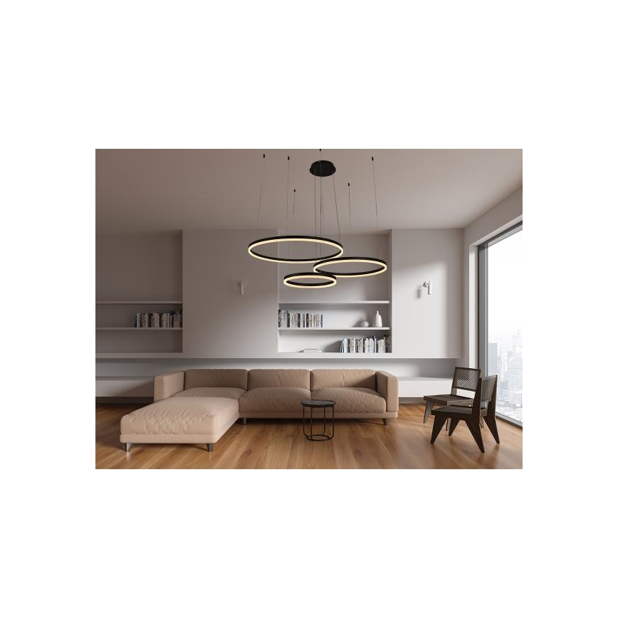 Himmennettävä LED-kattokruunu johdossa LED/125W/230V 3000-6500K + kauko-ohjaus