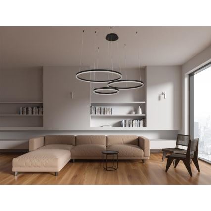 Himmennettävä LED-kattokruunu johdossa LED/125W/230V 3000-6500K + kauko-ohjaus