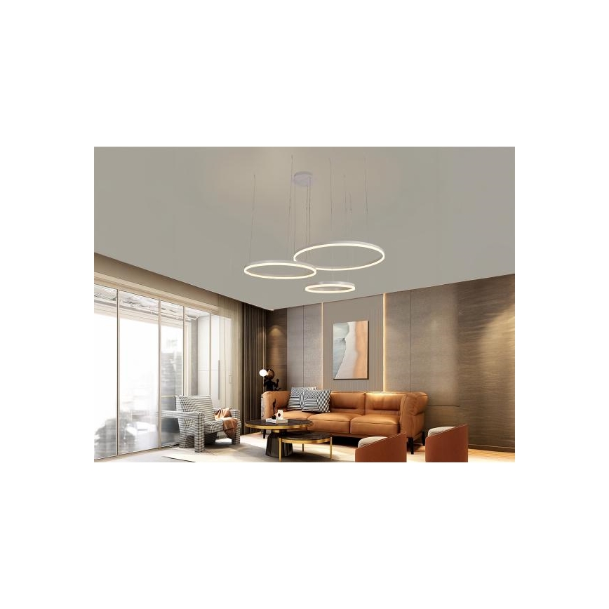 Himmennettävä LED-kattokruunu johdossa LED/125W/230V 3000-6500K + kauko-ohjaus